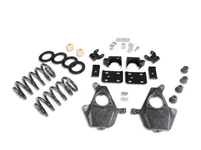 Belltech Lowering Kit; 3 to 4-Inch Front / 7-Inch Rear (14-16 2WD Sierra 1500 Regular Cab w/ Stock Cast Steel Control Arms)