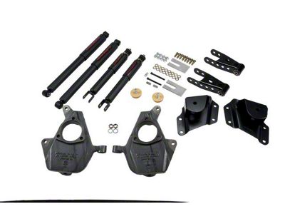 Belltech Lowering Kit with Nitro Drop II Shocks; 2-Inch Front / 4-Inch Rear (05-06 2WD Sierra 1500 Regular Cab)