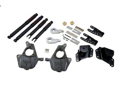 Belltech Lowering Kit with Nitro Drop II Shocks; 3 to 4-Inch Front / 4-Inch Rear (05-06 2WD Sierra 1500 Regular Cab)