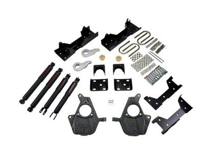 Belltech Lowering Kit with Nitro Drop II Shocks; 3 to 4-Inch Front / 6-Inch Rear (05-06 2WD Sierra 1500 Regular Cab)