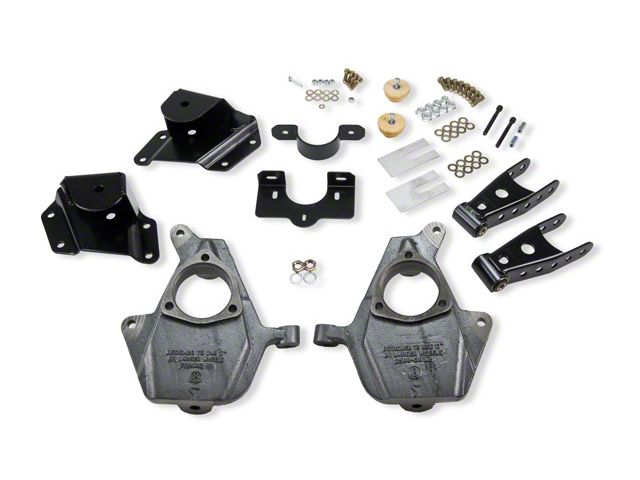 Belltech Lowering Kit; 2-Inch Front / 4-Inch Rear (99-06 2WD Sierra 1500 Extended Cab)