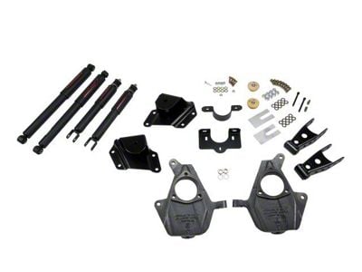 Belltech Lowering Kit with Nitro Drop II Shocks; 2-Inch Front / 4-Inch Rear (99-06 2WD Sierra 1500 Extended Cab)