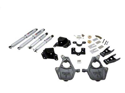 Belltech Lowering Kit with Street Performance Shocks; 2-Inch Front / 4-Inch Rear (99-06 2WD Sierra 1500 Extended Cab)
