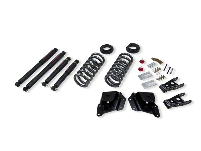 Belltech Lowering Kit with Nitro Drop II Shocks; 2 to 3-Inch Front / 3-Inch Rear (99-06 Sierra 1500 Regular Cab)