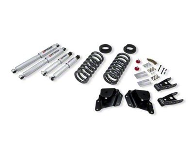 Belltech Lowering Kit with Street Performance Shocks; 2 to 3-Inch Front / 3-Inch Rear (99-06 Sierra 1500 Regular Cab)