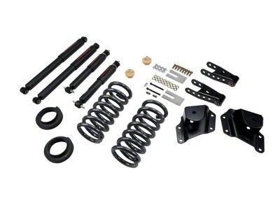 Belltech Lowering Kit with Nitro Drop II Shocks; 2 to 3-Inch Front / 4-Inch Rear (99-06 Sierra 1500 Regular Cab)