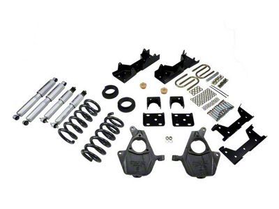Belltech Lowering Kit with Street Performance Shocks; 4 to 5-Inch Front / 6-Inch Rear (01-06 2WD Sierra 1500 Regular Cab)