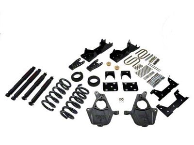 Belltech Lowering Kit with Nitro Drop II Shocks; 4 to 5-Inch Front / 6 to 7-Inch Rear (01-06 2WD Sierra 1500 Regular Cab)