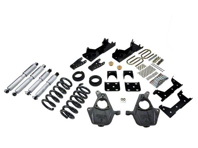 Belltech Lowering Kit with Street Performance Shocks; 4 to 5-Inch Front / 6 to 7-Inch Rear (01-06 2WD Sierra 1500 Regular Cab)