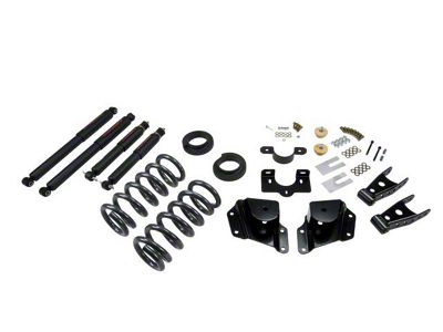 Belltech Lowering Kit with Nitro Drop II Shocks; 2 to 3-Inch Front / 4-Inch Rear (99-06 2WD Sierra 1500 Extended Cab)