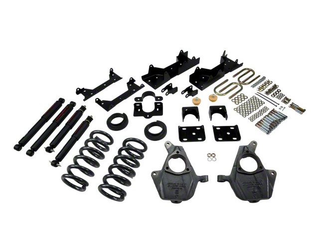 Belltech Lowering Kit with Nitro Drop II Shocks; 4 to 5-Inch Front / 6-Inch Rear (01-06 2WD Sierra 1500 Extended Cab)