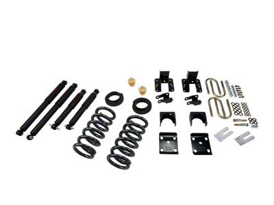 Belltech Lowering Kit with Nitro Drop II Shocks; 3-Inch Front / 4 to 5-Inch Rear (04-06 2WD Sierra 1500 Crew Cab)