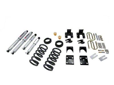 Belltech Lowering Kit with Street Performance Shocks; 3-Inch Front / 4 to 5-Inch Rear (04-06 2WD Sierra 1500 Crew Cab)