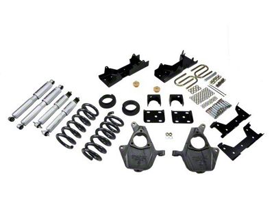 Belltech Lowering Kit with Street Performance Shocks; 4 to 5-Inch Front / 6-Inch Rear (04-06 2WD Sierra 1500 Crew Cab)