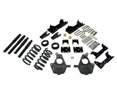 Belltech Lowering Kit with Nitro Drop II Shocks; 4 to 5-Inch Front / 6 to 7-Inch Rear (04-06 2WD Sierra 1500 Crew Cab)