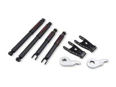 Belltech Lowering Kit with Nitro Drop II Shocks; 2-Inch Front / 2-Inch Rear (03-06 Sierra 1500 Denali)