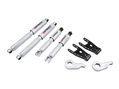 Belltech Lowering Kit with Street Performance Shocks; 2-Inch Front / 2-Inch Rear (03-06 Sierra 1500 Denali)