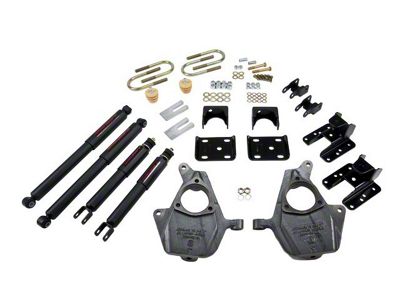 Belltech Lowering Kit with Nitro Drop II Shocks; 2-Inch Front / 4 to 5-Inch Rear (04-06 2WD Sierra 1500 Denali Crew Cab)