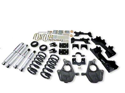 Belltech Lowering Kit with Street Performance Shocks; 4 to 5-Inch Front / 6-Inch Rear (99-00 2WD Sierra 1500 Extended Cab)