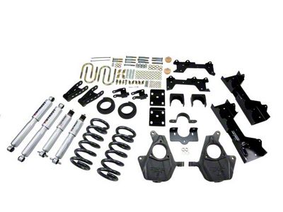 Belltech Lowering Kit with Street Performance Shocks; 4 to 5-Inch Front / 6 to 7-Inch Rear (99-00 2WD Sierra 1500 Extended Cab)