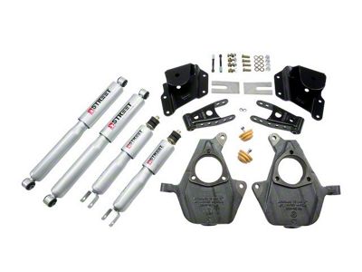 Belltech Lowering Kit with Street Performance Shocks; 2-Inch Front / 3-Inch Rear (05-06 2WD Sierra 1500 Regular Cab)