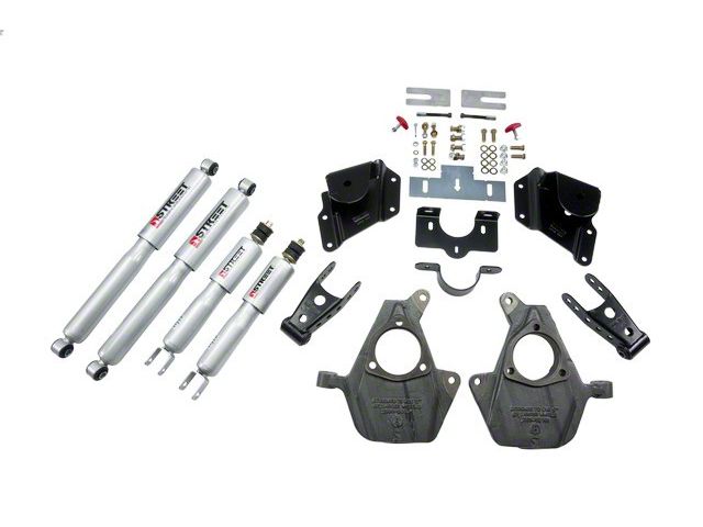Belltech Lowering Kit with Street Performance Shocks; 2-Inch Front / 3-Inch Rear (05-06 2WD Sierra 1500 Extended Cab)