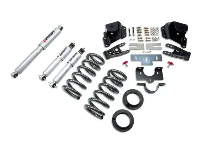 Belltech Lowering Kit with Street Performance Shocks; 2 to 3-Inch Front / 3-Inch Rear (99-06 2WD Sierra 1500 Extended Cab)