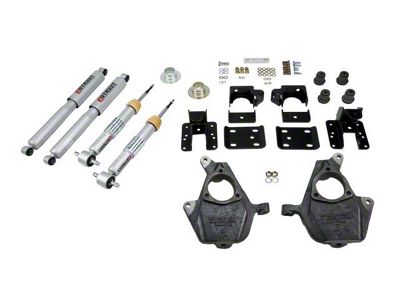 Belltech Lowering Kit with Street Performance Shocks; 3 to 4-Inch Front / 5 to 6-Inch Rear (07-13 Sierra 1500)