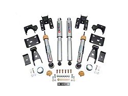 Belltech Lowering Kit with Street Performance Shocks; +2 to -2-Inch Front / 4-Inch Rear (16-18 4WD Sierra 1500, Excluding Denali)