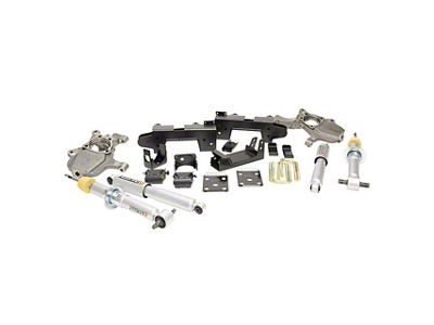 Belltech Lowering Kit with Street Performance Shocks; 2 to 4-Inch Front / 6-Inch Rear (19-25 Sierra 1500 Double Cab, Crew Cab)