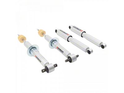 Belltech Street Performance Front Struts and Rear Shocks for 0 to 2-Inch Front / 6-Inch Rear Drop (19-25 Sierra 1500, Excluding AT4, Elevation & Denali)