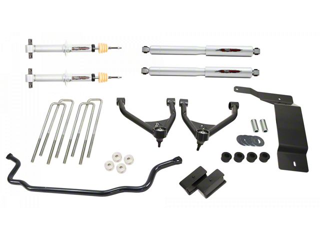 Belltech Suspension Lift Kit; Front and Rear (07-13 4WD Sierra 1500 Extended Cab, Crew Cab)