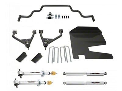 Belltech 4-Inch Suspension Lift Kit with Anti-Sway Bar, Trail Performance Shocks and Struts (19-24 4WD Sierra 1500, Excluding AT4 & Denali)