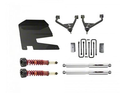 Belltech 4-Inch Suspension Lift Kit with Trail Performance Coil-Overs and Shocks (19-24 Silverado 1500 Double Cab, Crew Cab, Excluding Trail Boss & ZR2)