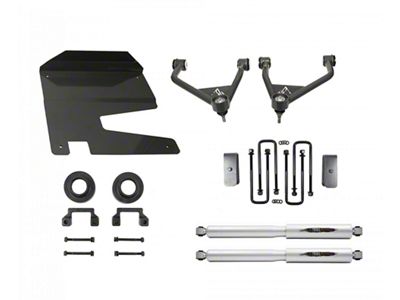 Belltech 4-Inch Suspension Lift Kit with Trail Performance Shocks (19-25 Silverado 1500 Double Cab, Crew Cab, Excluding Trail Boss & ZR2)