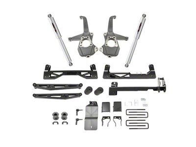 Belltech 6-Inch Suspension Lift Kit with Rear Trail Performance Shocks (19-24 4WD Silverado 1500, Excluding Trail Boss)