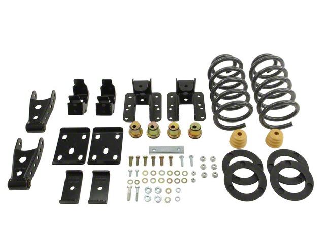 Belltech Lowering Kit; 1 to 2-Inch Front / 4-Inch Rear (14-18 2WD Silverado 1500 Regular Cab)