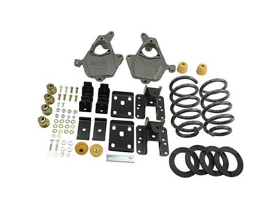 Belltech Lowering Kit; 3 to 4-Inch Front / 5 to 6-Inch Rear (14-16 2WD Silverado 1500 Double Cab, Crew Cab w/ Stock Cast Steel Control Arms)