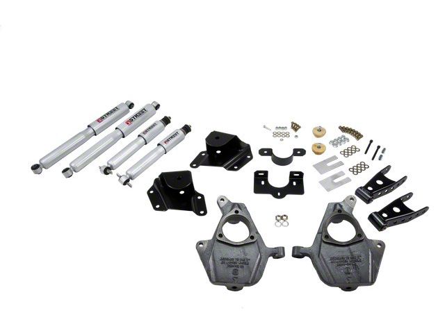 Belltech Lowering Kit with Street Performance Shocks; 2-Inch Front / 4-Inch Rear (99-06 2WD Silverado 1500 Extended Cab)