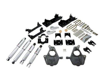 Belltech Lowering Kit with Street Performance Shocks; 3 to 4-Inch Front / 6-Inch Rear (05-06 2WD Silverado 1500 Extended Cab)