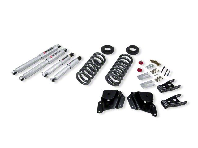 Belltech Lowering Kit with Street Performance Shocks; 2 to 3-Inch Front / 3-Inch Rear (99-06 Silverado 1500 Regular Cab)