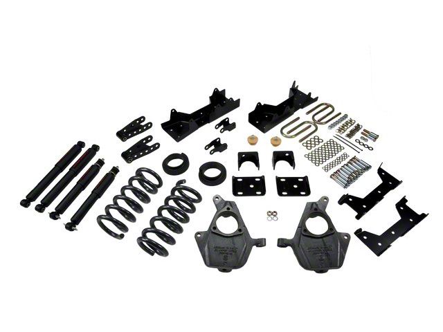 Belltech Lowering Kit with Nitro Drop II Shocks; 4 to 5-Inch Front / 6 to 7-Inch Rear (99-00 2WD Silverado 1500 Regular Cab)