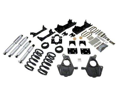 Belltech Lowering Kit with Street Performance Shocks; 4 to 5-Inch Front / 6-Inch Rear (01-06 2WD Silverado 1500 Extended Cab)