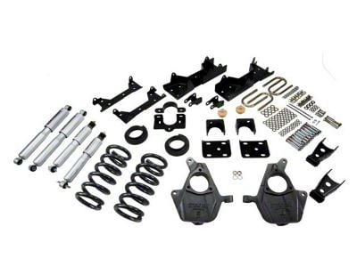 Belltech Lowering Kit with Street Performance Shocks; 4 to 5-Inch Front / 6 to 7-Inch Rear (01-06 2WD Silverado 1500 Extended Cab)