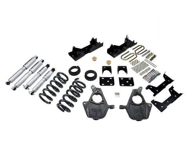 Belltech Lowering Kit with Street Performance Shocks; 4 to 5-Inch Front / 6-Inch Rear (04-06 2WD Silverado 1500 Crew Cab)