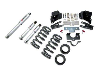 Belltech Lowering Kit with Street Performance Shocks; 2 to 3-Inch Front / 3-Inch Rear (99-06 2WD Silverado 1500 Extended Cab)