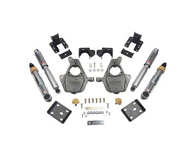 Belltech Lowering Kit with Street Performance Shocks; 3 to 4-Inch Front / 5 to 6-Inch Rear (16-18 2WD Silverado 1500)