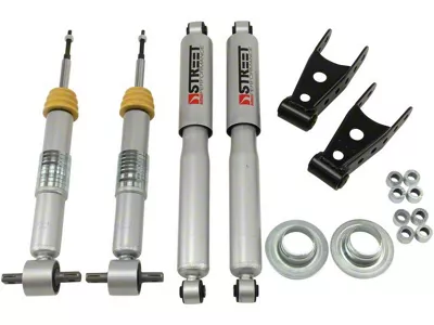 Belltech Lowering Kit with Street Performance Shocks; +1 to -2-Inch Front / 2 to -3-Inch Rear (14-18 2WD Silverado 1500)