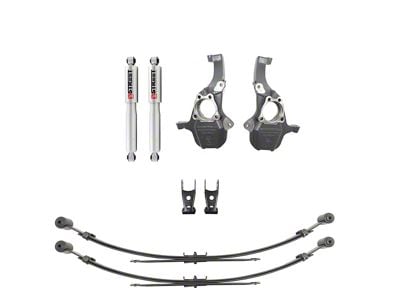 Belltech Lowering Kit with Street Performance Shocks; 2-Inch Front / 4-Inch Rear (19-24 Silverado 1500, Excluding Trail Boss & ZR2)