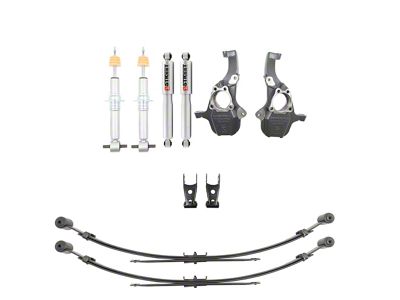 Belltech Lowering Kit with Street Performance Struts and Shocks; 2 to 4-Inch Front / 4-Inch Rear (19-25 Silverado 1500, Excluding Trail Boss & ZR2)